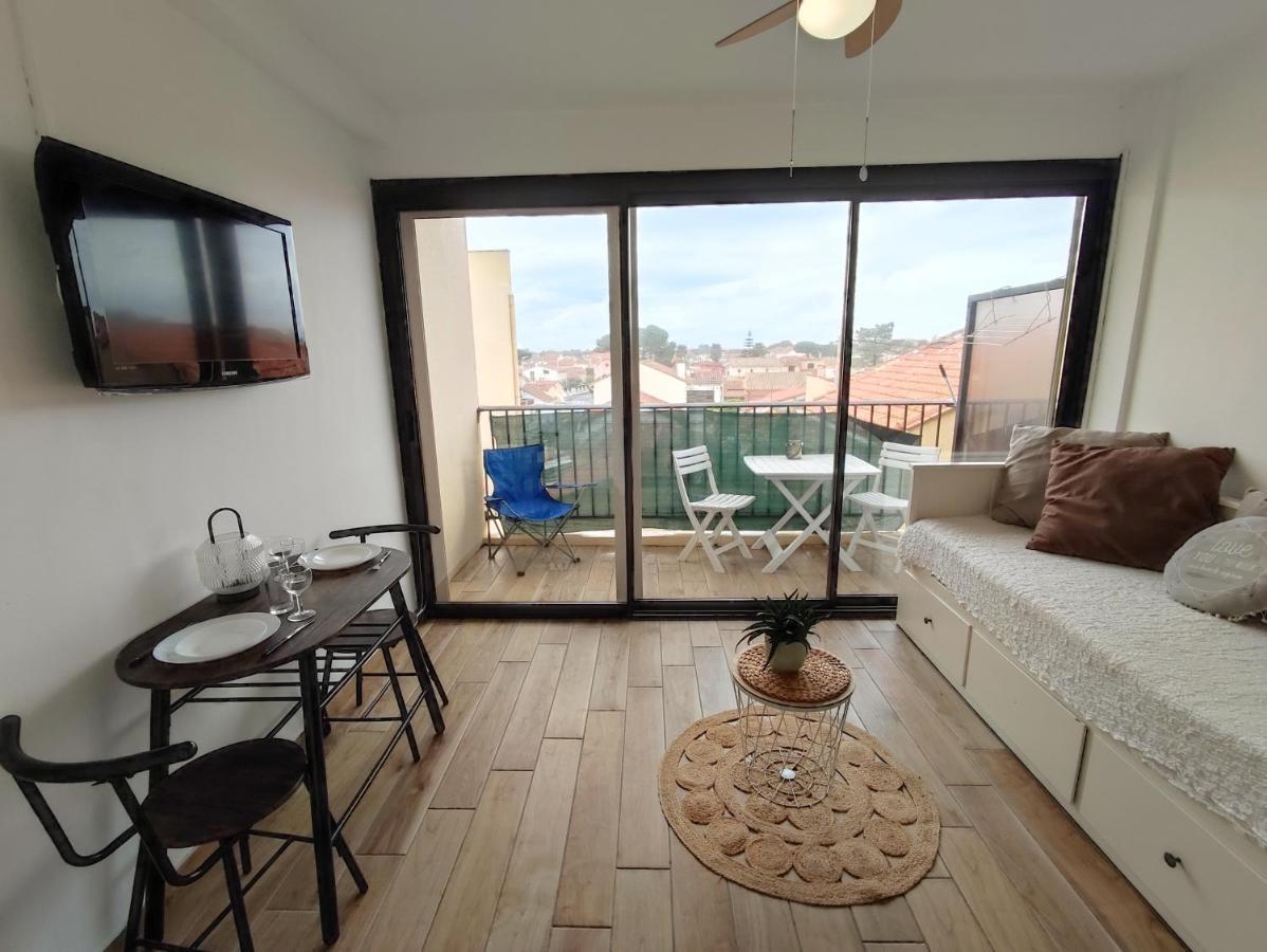 Beau studio à 1 minute de la plage Canet Exterior foto