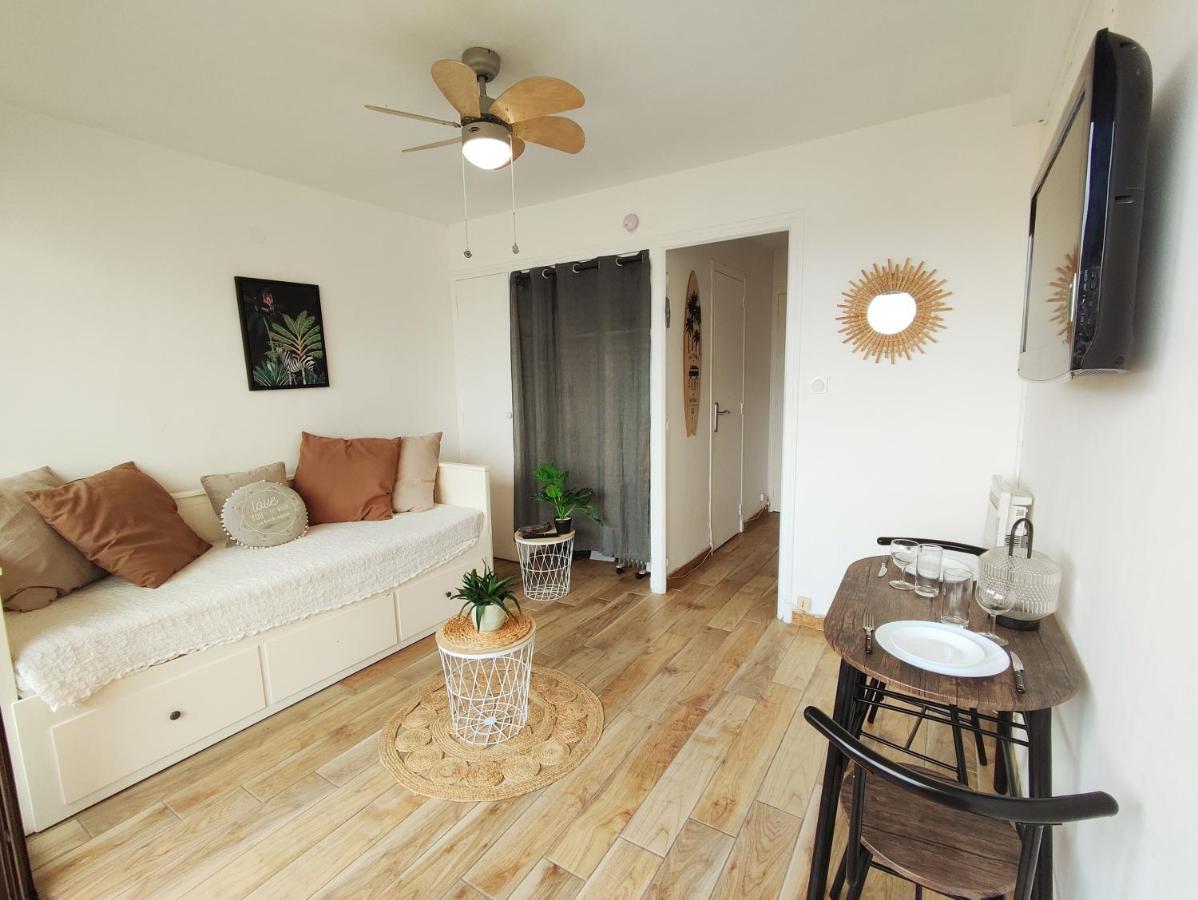 Beau studio à 1 minute de la plage Canet Exterior foto